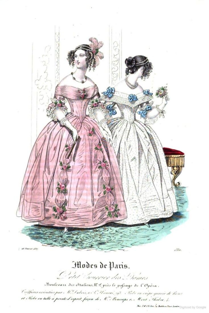 Бидермейер 1830-1840 одежда