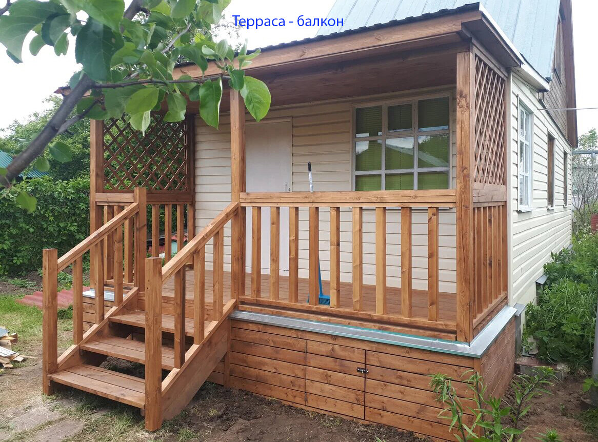 Быстровозводимые дома в Тихорецке терраса