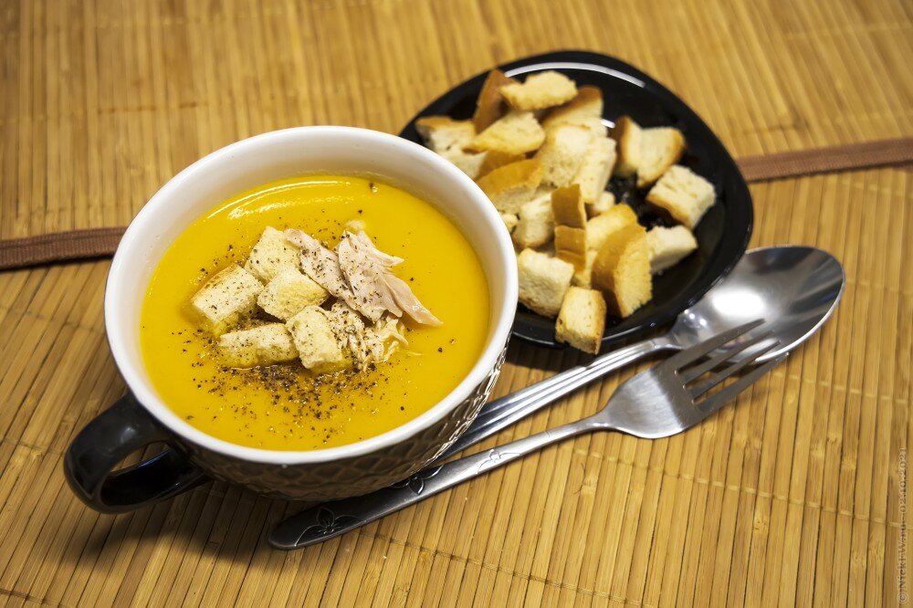 Пошаговый рецепт приготовления супа-пюре с тыквой