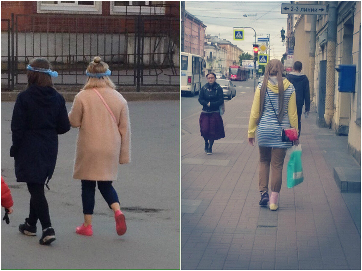 Надо одеваться потеплей. Мода на улицах Петербурга. Мода питерских улиц. Как не надо одеваться. Модники Питера.