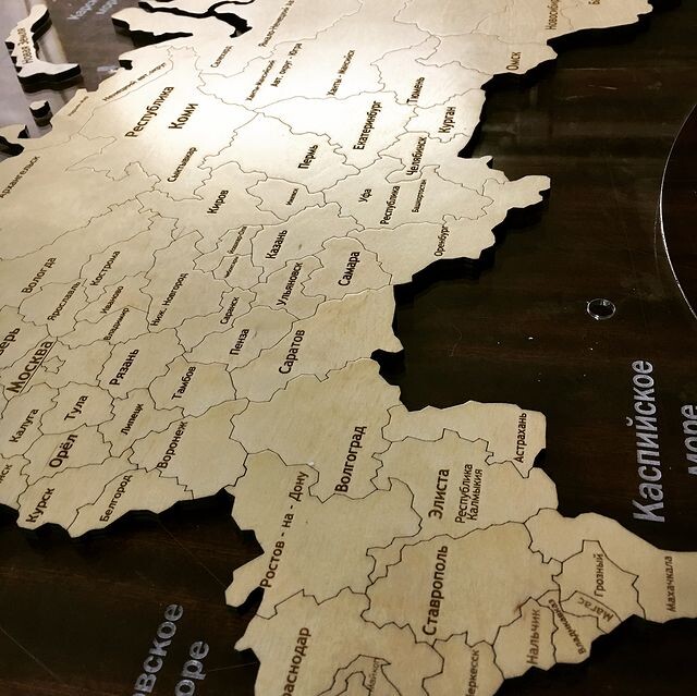 Карта России с подсветкой