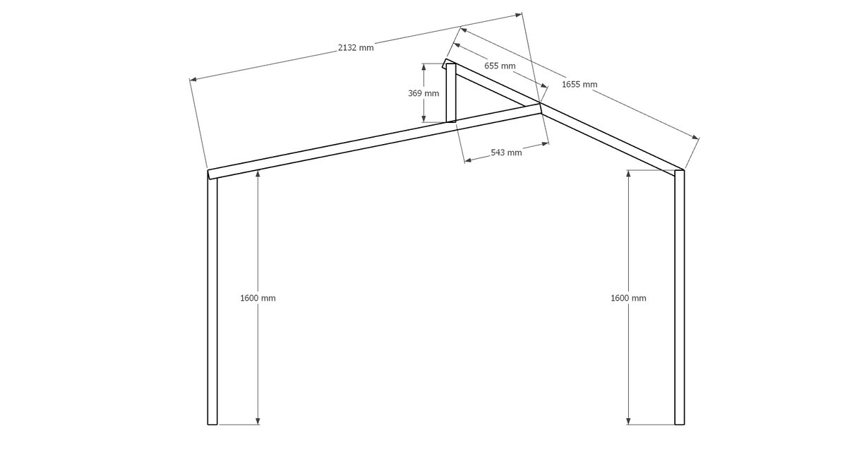 Внутренняя рама теплицы. Чертеж автора