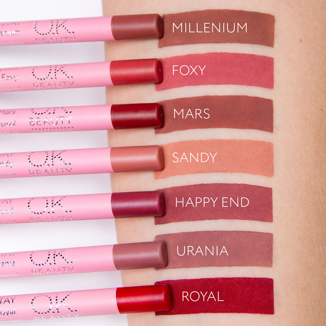 Карандаши ок бьюти. Ok Beauty карандаш для губ Color Salute Slide & stay. Карандаш для губ ok Beauty Color Salute Slide & stay Urania 1,2 г. Ok Beauty Color Salute Slide & stay в оттенке Urania. Карандаш для губ ok Beauty Color Salute Slide & stay в оттенке Urania.