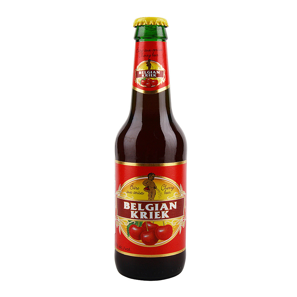 Бланч. Бельгийское Вишневое пиво Kriek. Пиво Белжиан крик. Пиво Lefebvre, Belgian Kriek, 0.33 л. Пиво с вишней Kriek