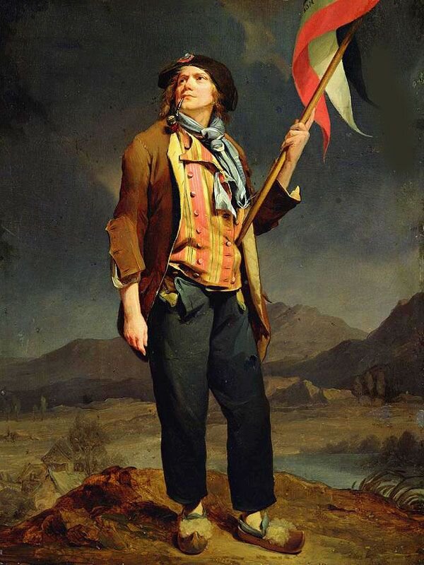 Картина Луи-Леопольда Буальи, изображающая знаменосца на Празднике Федерации в 1792 г.  