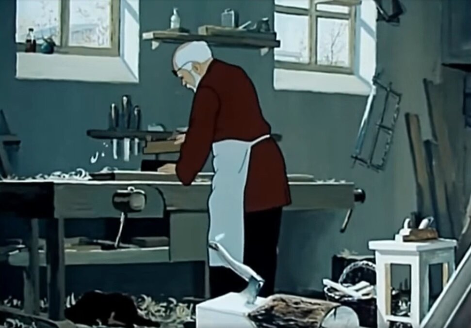 Кадр из мультфильма «Каштанка» СССР 1952