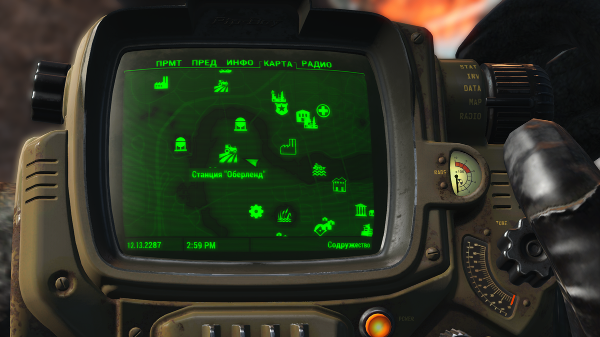 Местоположение на карте 