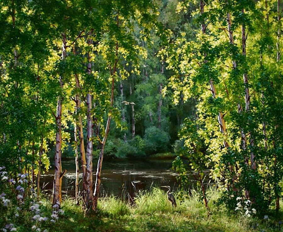 Е. Корнеев. Август. Жуково болото.