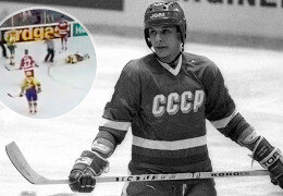Знаменитый удар головой Валерия Каменсккого изменил правила хоккея