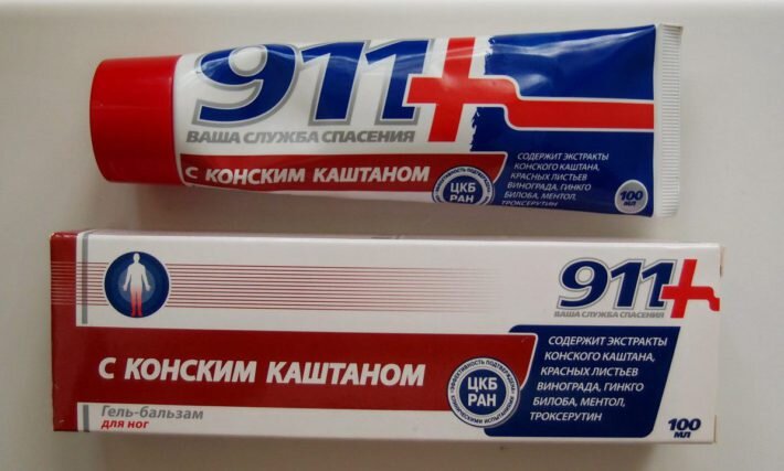 Популярная мазь с конским каштаном 911