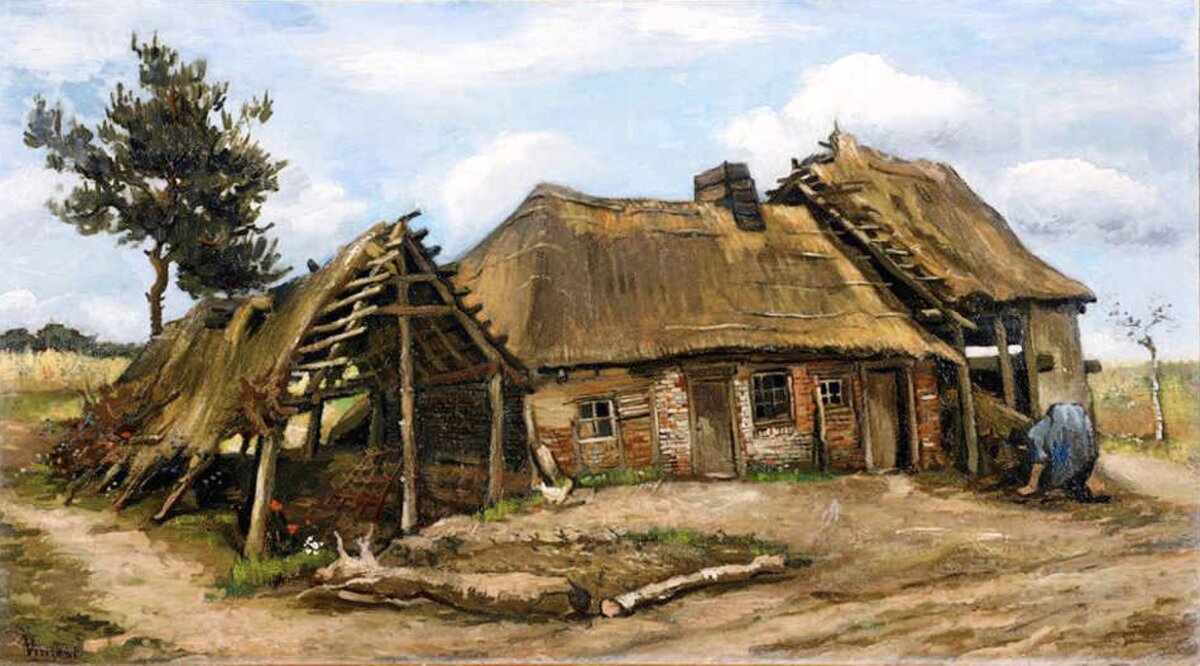 «Крестьянка у деревенского дома», фото https://medialeaks.ru