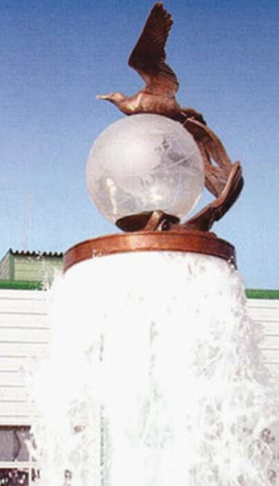 Фонтан «Балтика» («Чайка») на территории Юго-Западных очистных сооружений 