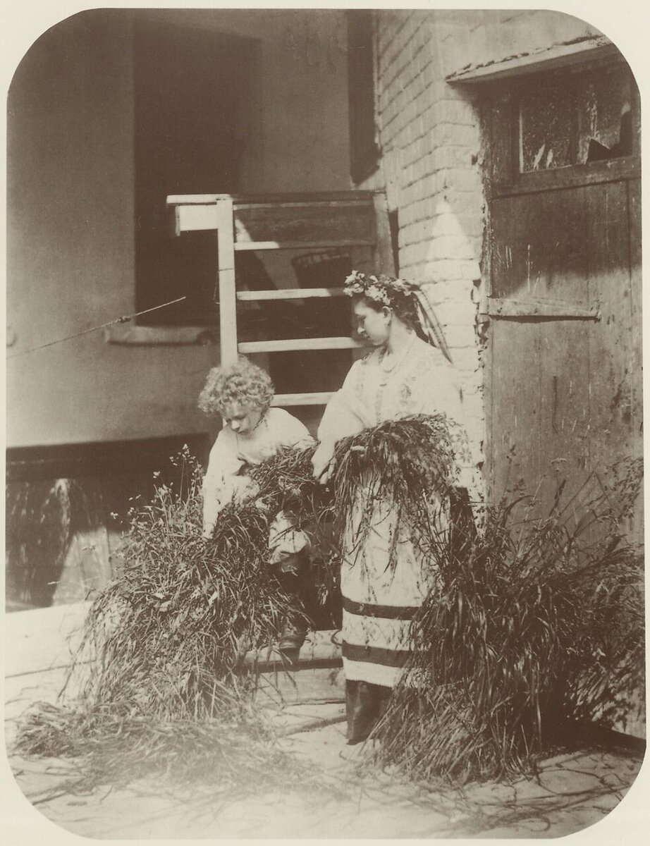 Фото-картины красивой крестьянской жизни, сделанные А.О.Карелиным в XIX веке