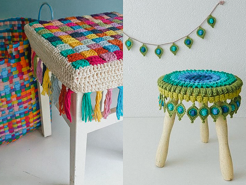 Чехол на стул или табурет 