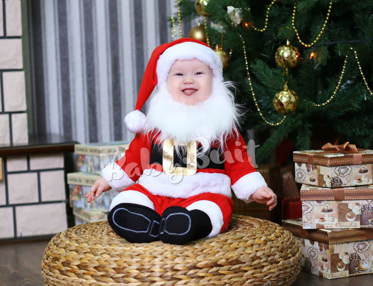 Новогодник костюм Санты Baby-suit для детей и малышей