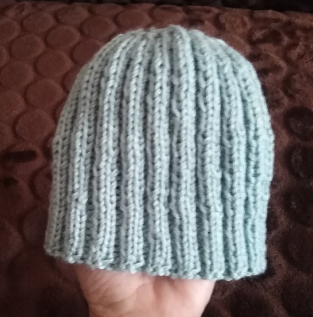 Фото 2. Шапочка для малыша готова