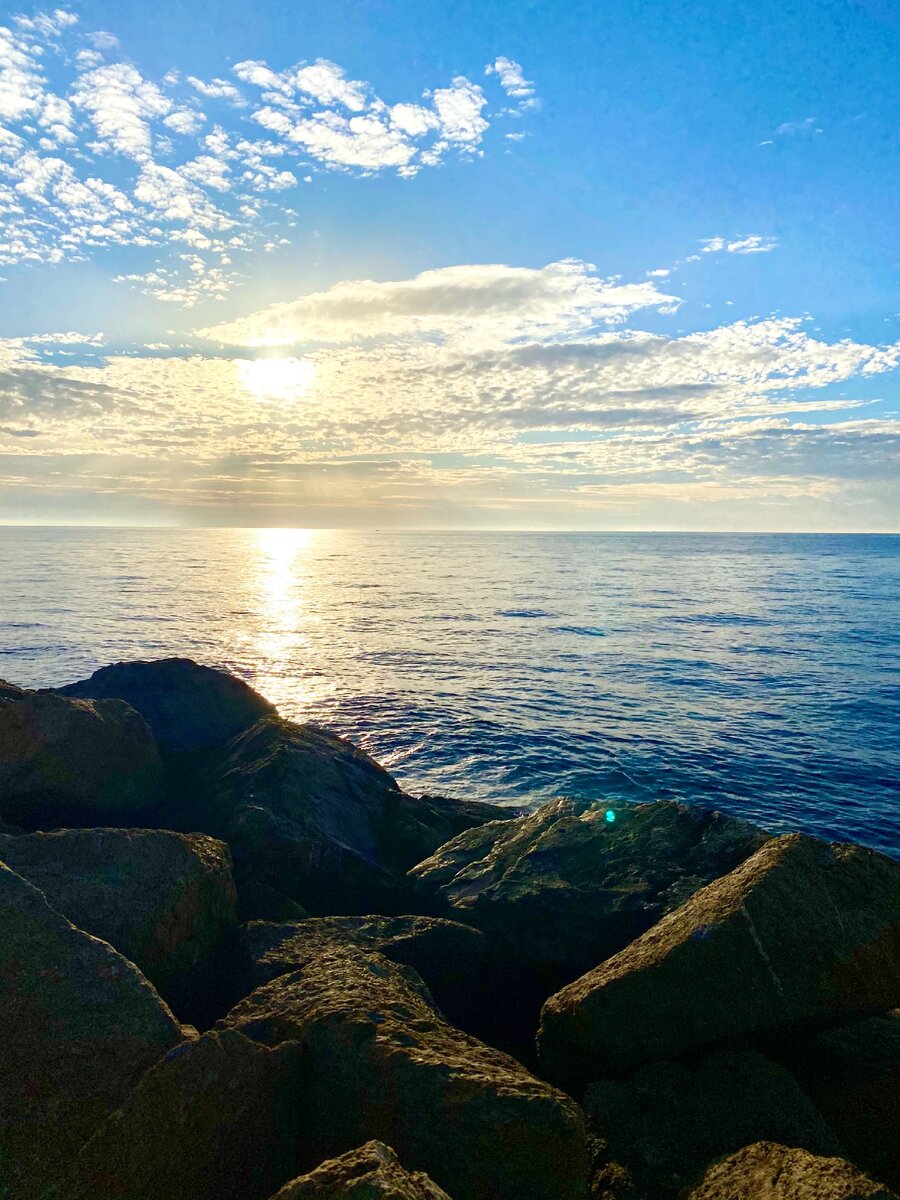 Вид на море с нашей «спортплощадки»