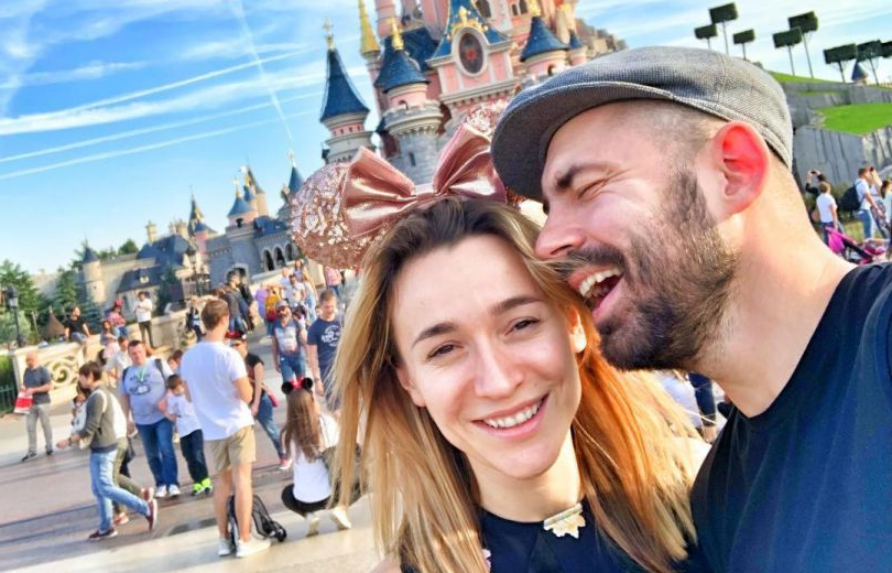 Бедняков со своей женой Анастасией Короткой