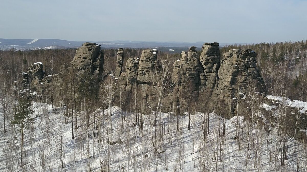 Скалы семь братьев Новоуральск