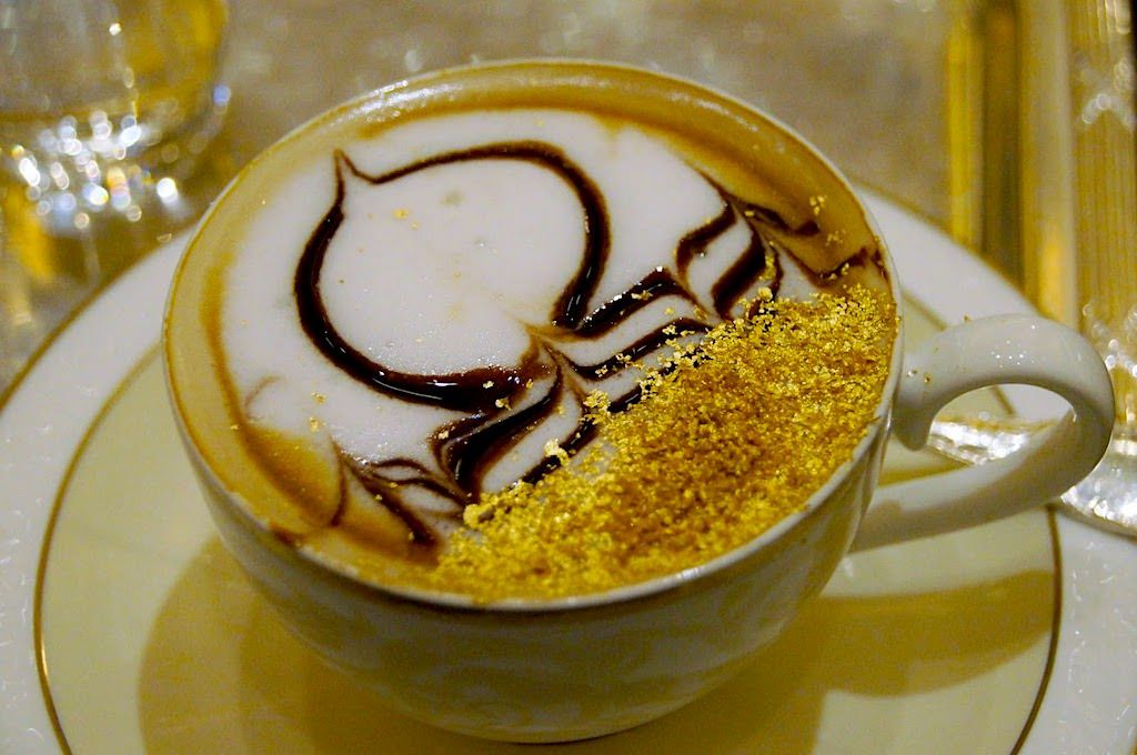Кофе с золотом в дубае