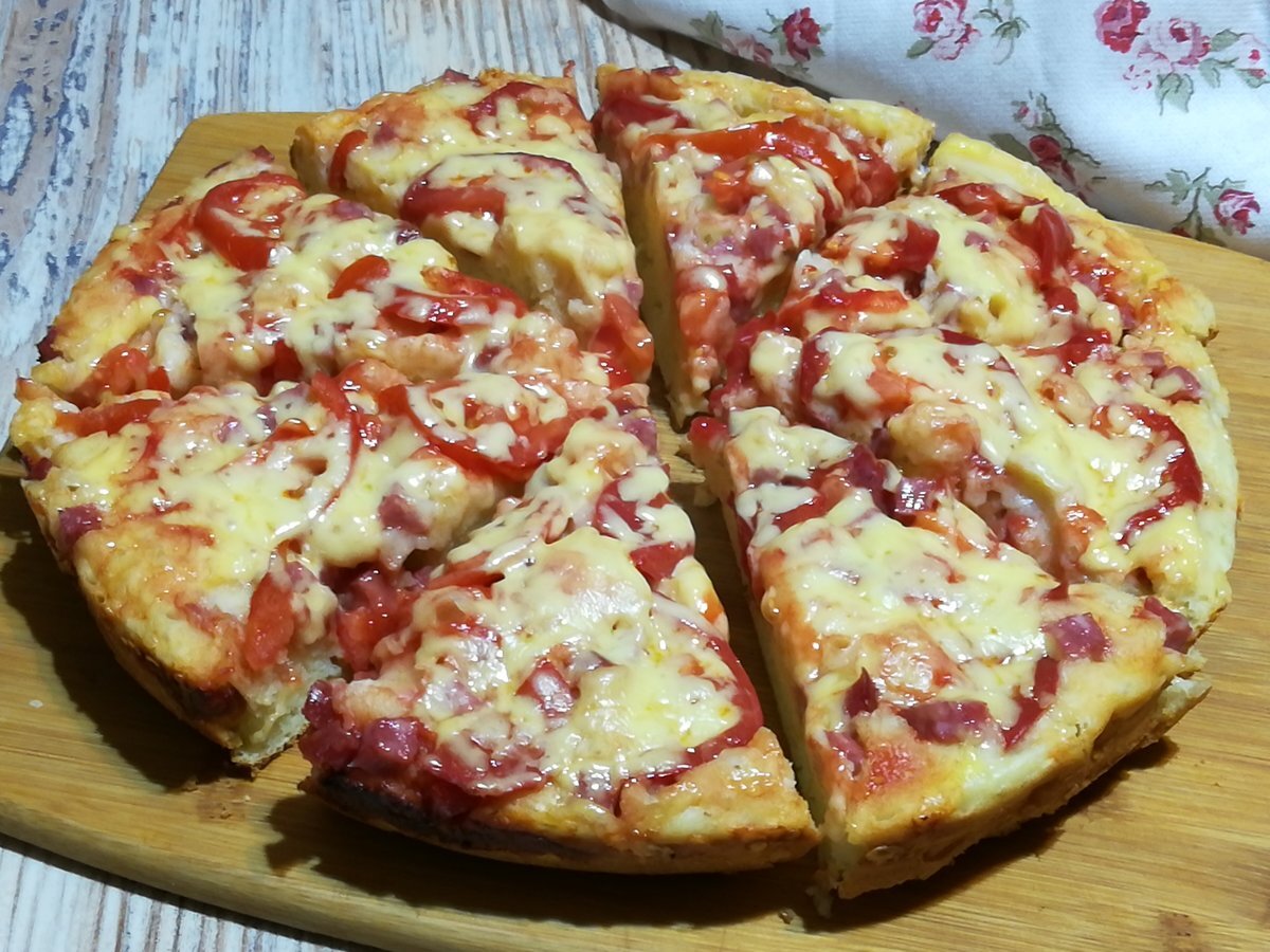 хрустящая пицца в духовке фото 99