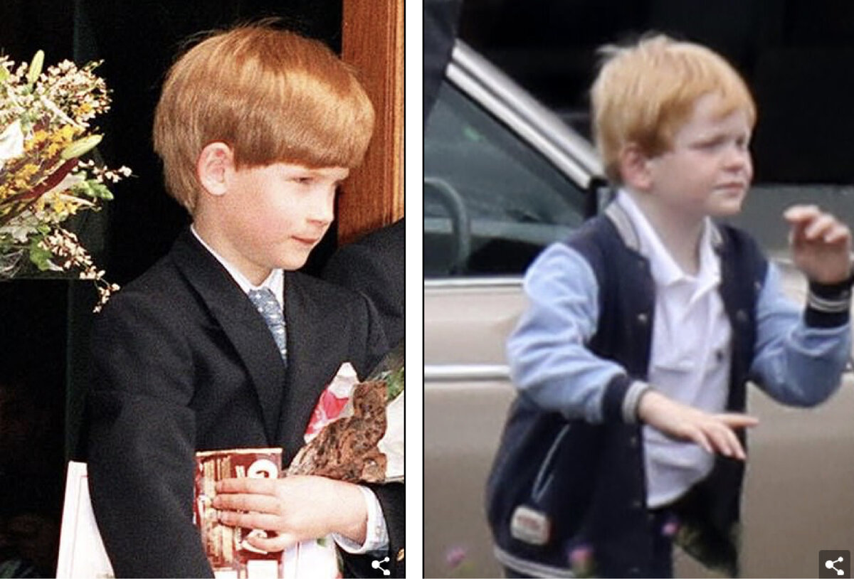 Слева - принц Гарри, справа актер Тедди Хоули