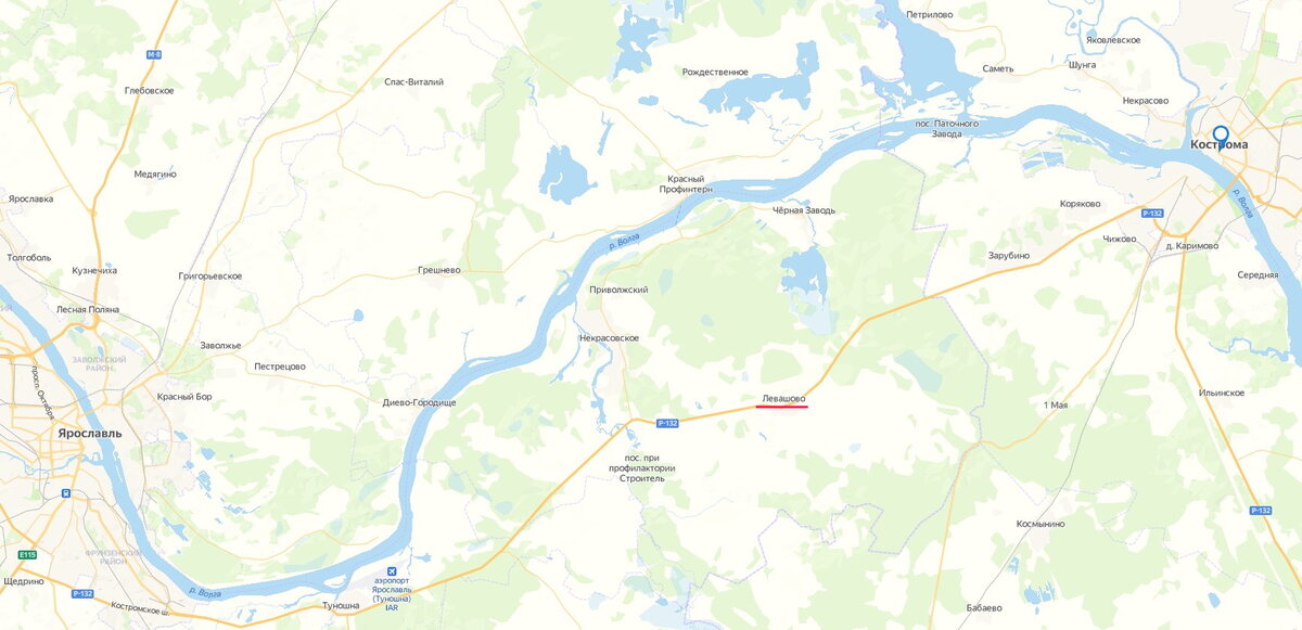Левашово на карте