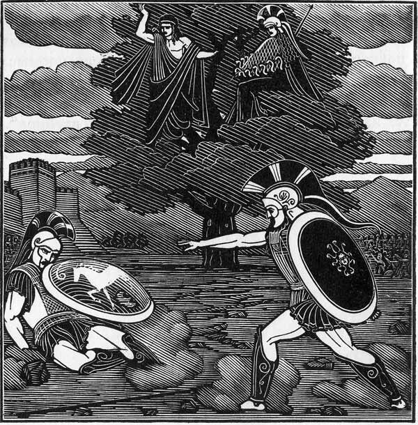 Иллюстрация к «Илиаде». М. И. Пиков, 1949. Источник: lib.ru
