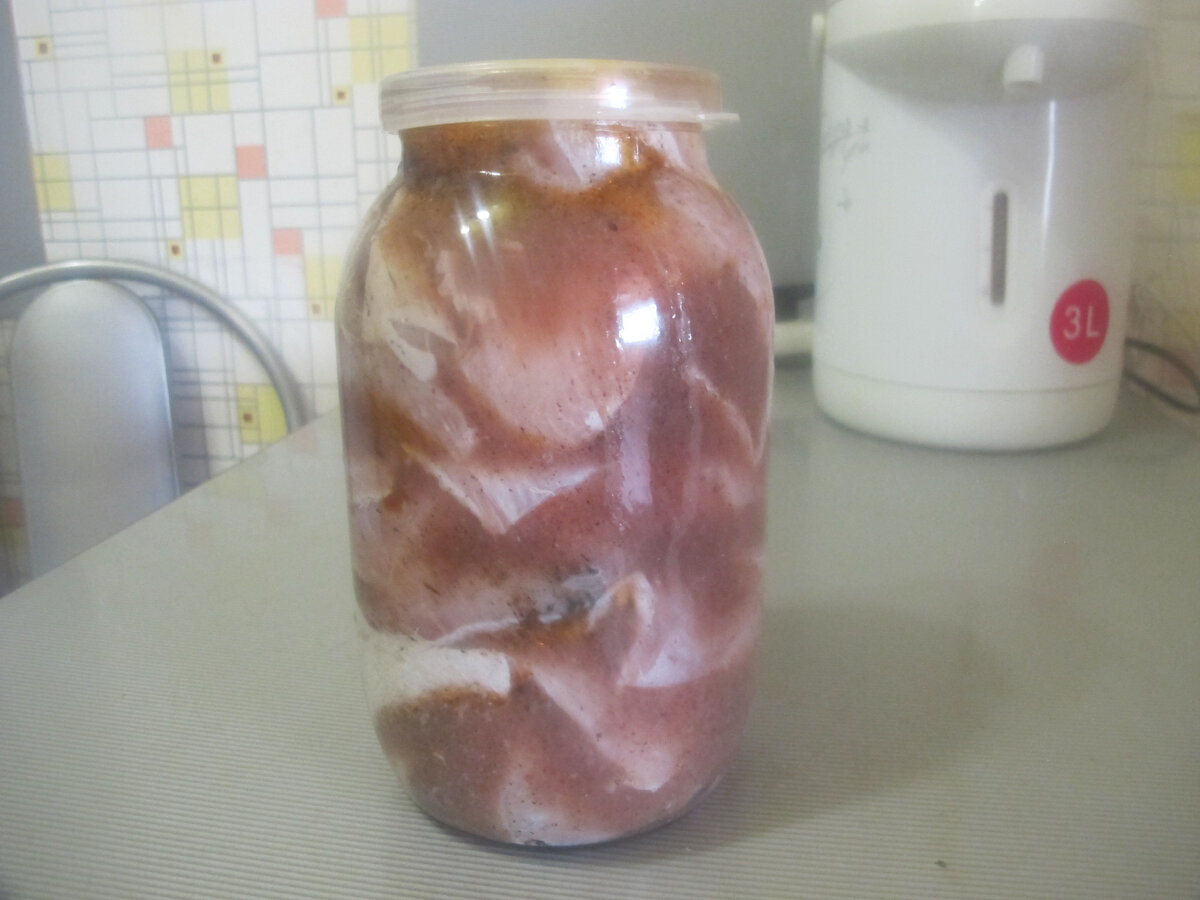 Заливка маринадом
