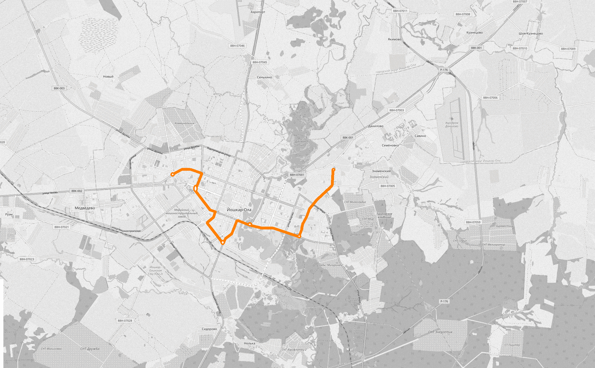 Маршрут М6. Вариант, доработанный Поспеховым И.А.