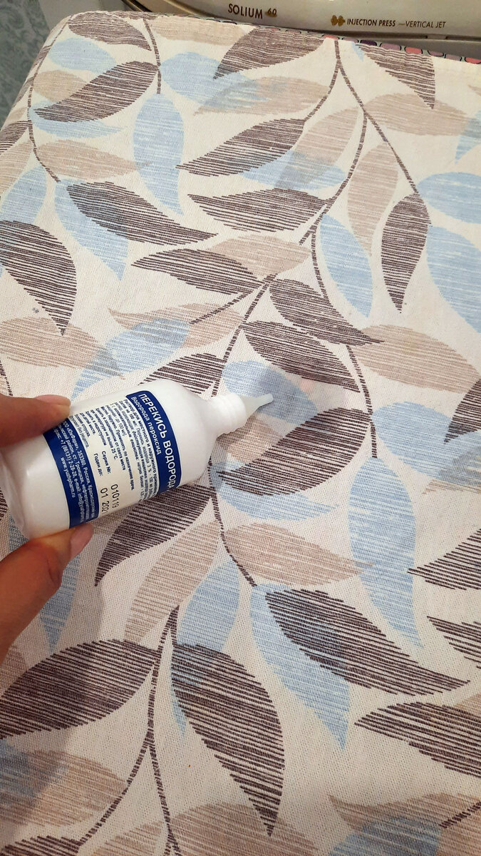 Фото скатерти и перекиси водорода