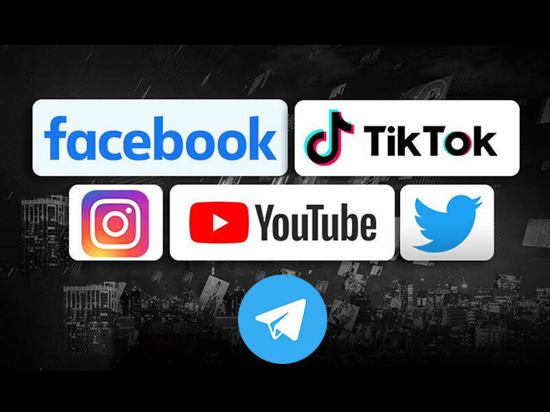 YouTube, Instagram, VK, Telegram, TikTok