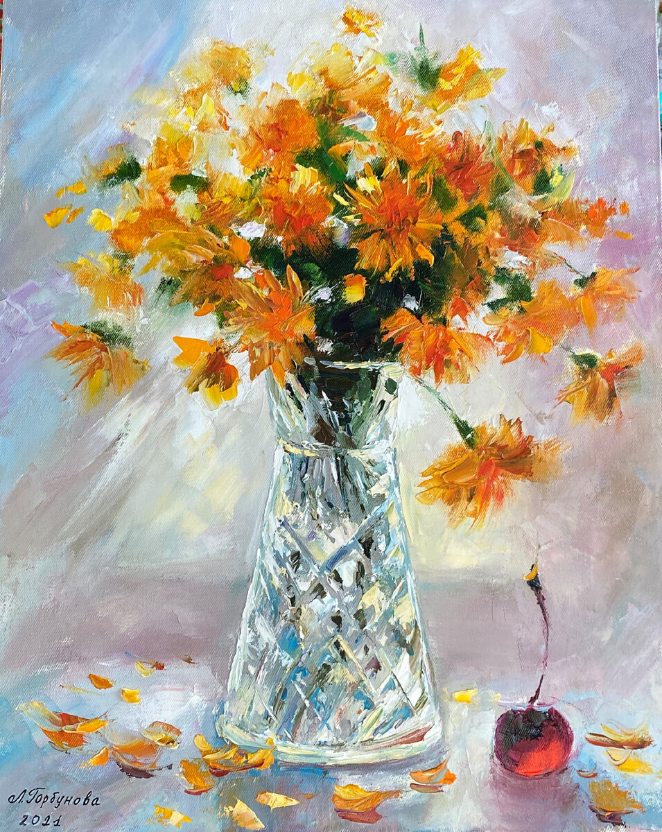 Людмила Горбунова Арт. «Игра света», холст, масло, мастихин, 40 * 50 см, 2021