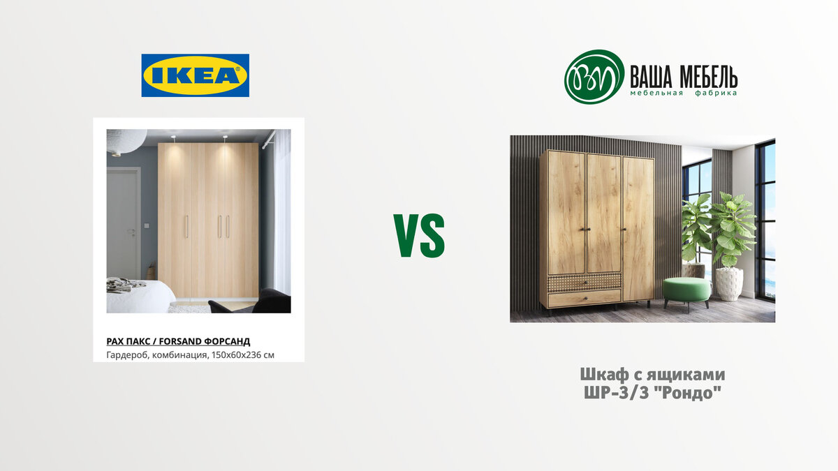 Шкаф с ящиками ШР-3/3 "Рондо" от мебельной фабрики "Ваша мебель"