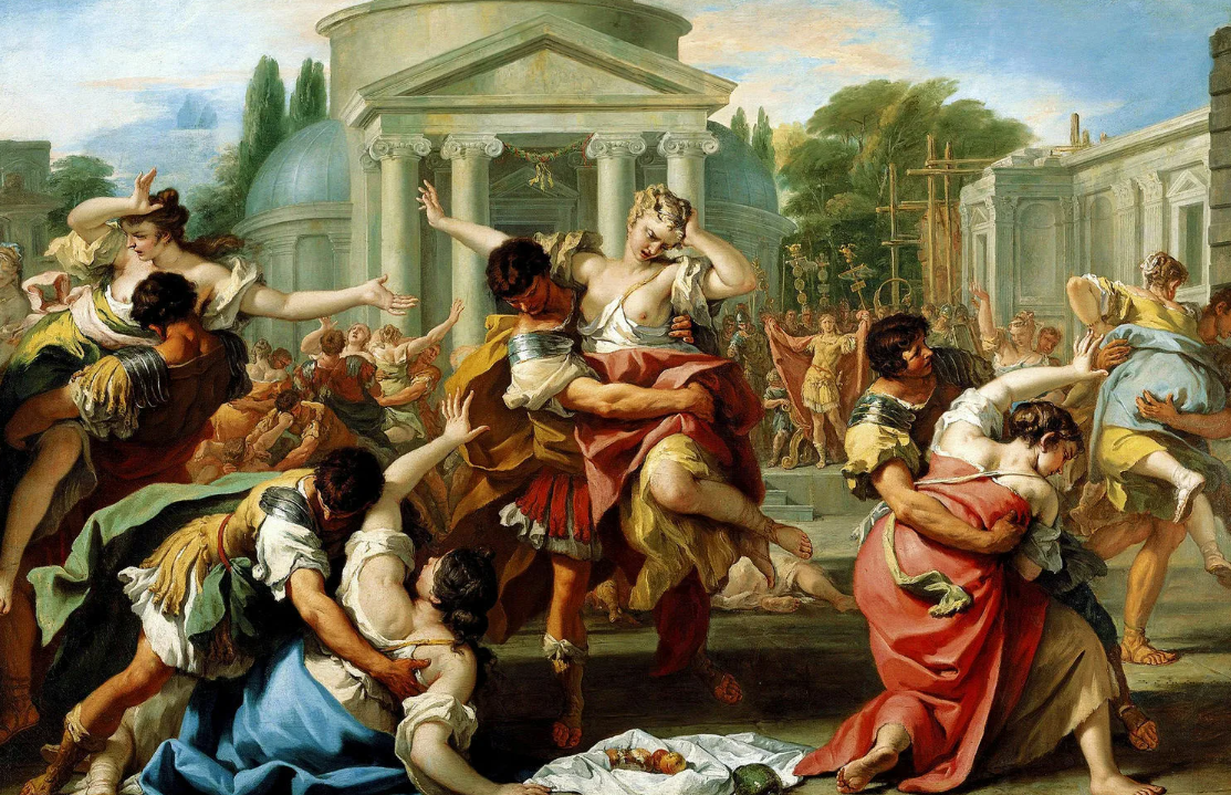 "Похищение Сабинянок". Себастьяно Риччи.