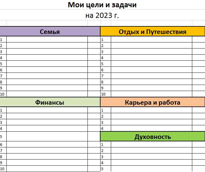 Картинки ЦЕЛИ НА ГОД ПУНКТЫ