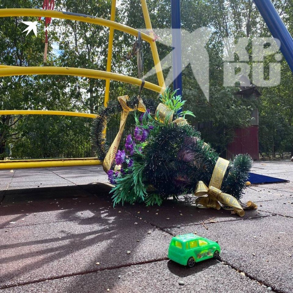     Качели напоминают стихийный памятник Никита АВДЕЕВ