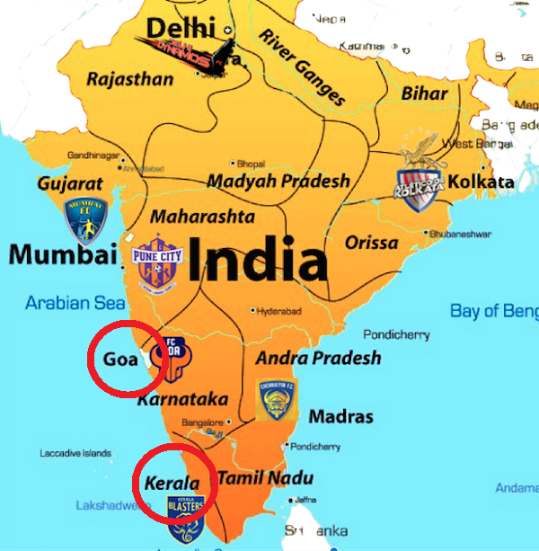 Штаты ГОА и Керала, Индия