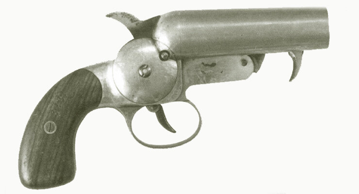 Пистолет сигнальный двуствольный калибра 26 мм начало XX в. Германия