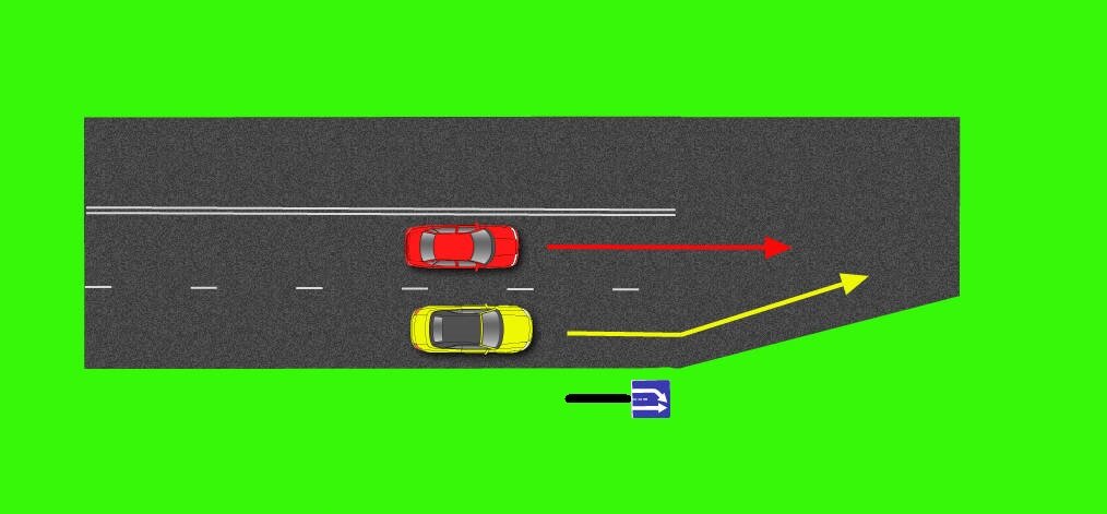 Полоса справа. Сужение полос движения. Перестроение при сужении дороги. Разметка сужение левой полосы. Сужение в одну полосу.