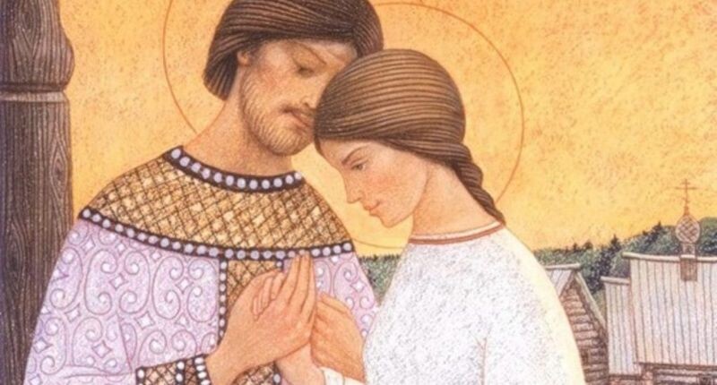 так изображают любовь Петра и Февронии