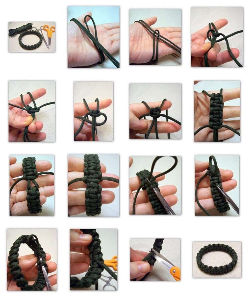 Плетение браслетов из резинок на рогатке: схемы и способы плетения