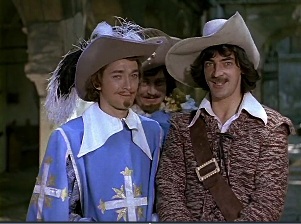 Кинофильма три мушкетера. Три мушкетера 1978. 3 Мушкетера Атос Портос и Арамис.