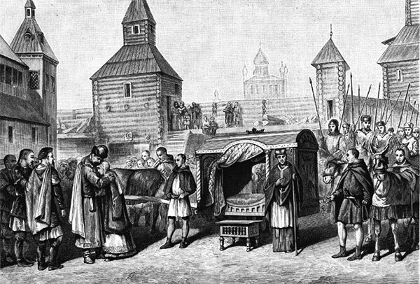 М. Клодт. Отъезд княжны Анны во Францию для венчания с королем Генрихом I