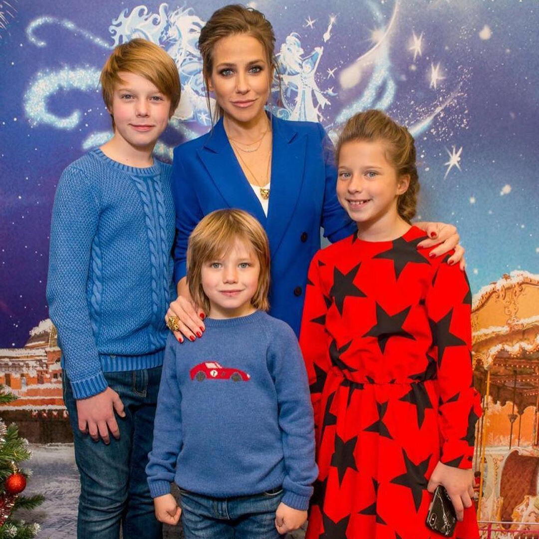 Барановская с детьми