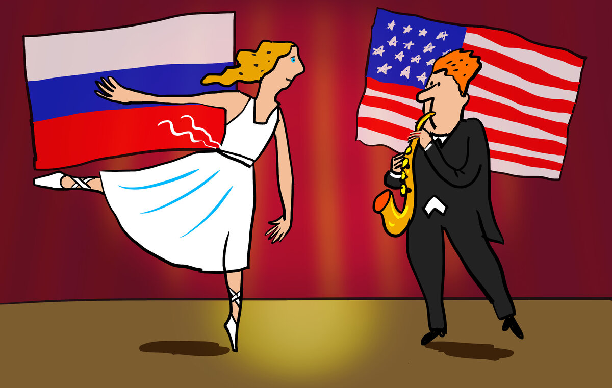 Взято в открытом источнике. Так и просится подпись: Ты танцуй, Россия, а я сыграю!