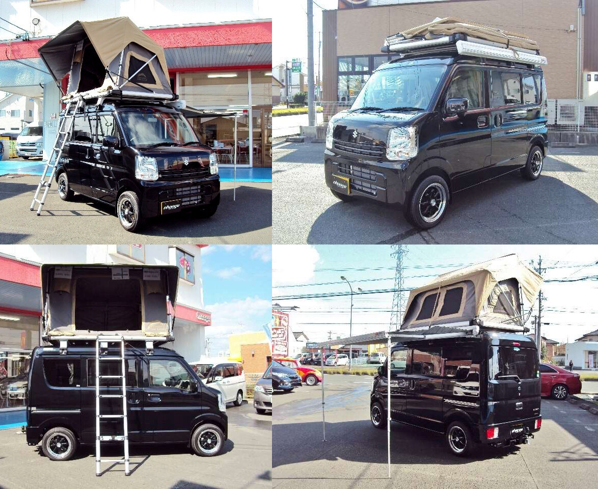 Мини маркиза, палатка на крышу, лестница – комплект аутдорщика готов