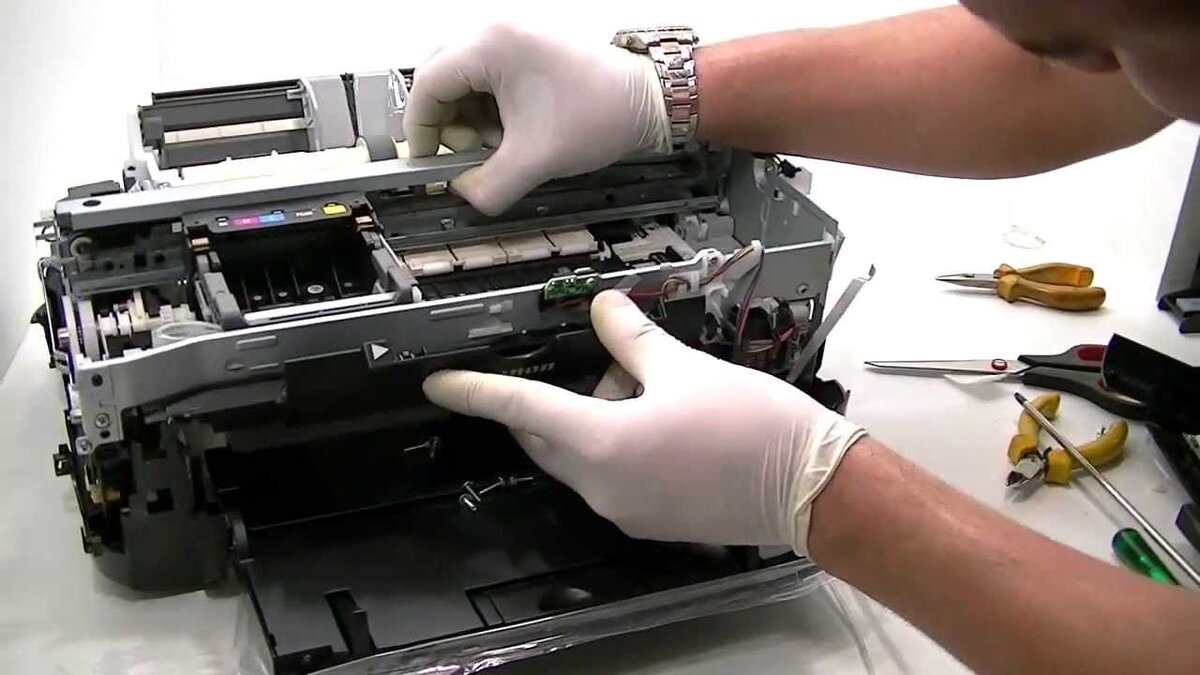 Как вытащить картридж из принтера epson xp352