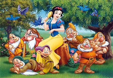 Кадр из Мультипликационного фильма "Белоснежка и семь Гномов" 