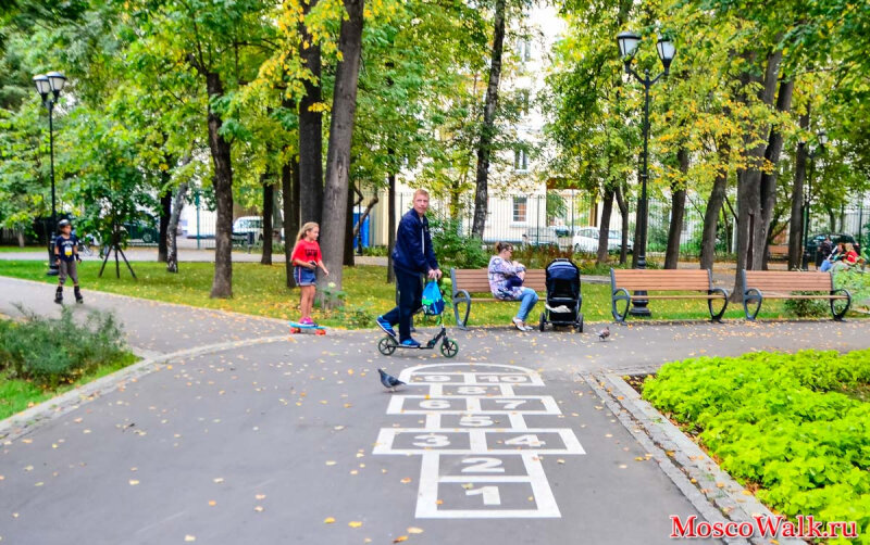 Новослободский парк москва карта